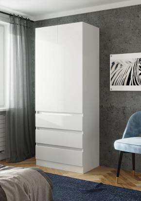 ПАРУС Шкаф 2-х ств. 800 (белый) в Троицке - troick.ok-mebel.com | фото