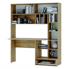 Письменный стол Техно (крафт/бетон) в Троицке - troick.ok-mebel.com | фото 2