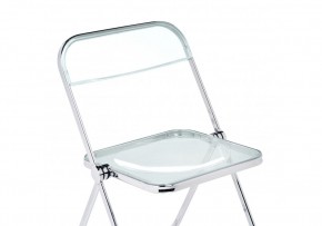 Пластиковый стул Fold складной clear gray-blue в Троицке - troick.ok-mebel.com | фото 5