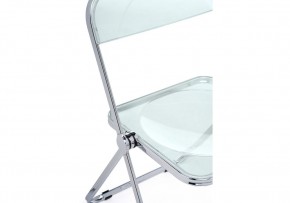 Пластиковый стул Fold складной clear gray-blue в Троицке - troick.ok-mebel.com | фото 7