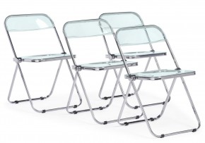 Пластиковый стул Fold складной clear gray-blue в Троицке - troick.ok-mebel.com | фото 9