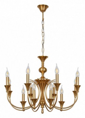 Подвесная люстра Arte Lamp Collinetta A4094LM-12PB в Троицке - troick.ok-mebel.com | фото 2