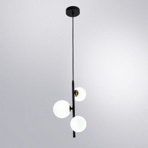 Подвесная люстра Arte Lamp Gemini A2243SP-3BK в Троицке - troick.ok-mebel.com | фото 3