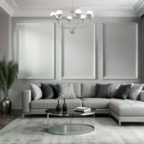 Подвесная люстра Eurosvet Calyx 60169/8 никель в Троицке - troick.ok-mebel.com | фото 4