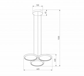 Подвесная люстра Eurosvet Crespella 90034/3 золото в Троицке - troick.ok-mebel.com | фото 5
