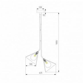 Подвесная люстра Eurosvet Enigma 70161/3 черный в Троицке - troick.ok-mebel.com | фото 4
