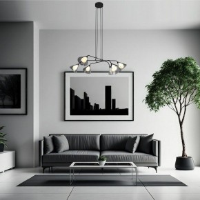 Подвесная люстра Eurosvet Enigma 70161/6 черный в Троицке - troick.ok-mebel.com | фото 4