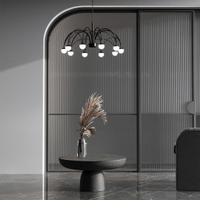 Подвесная люстра Eurosvet Ragno 90034/10 LED черный в Троицке - troick.ok-mebel.com | фото 4