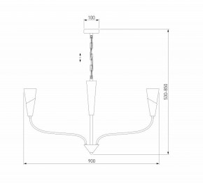 Подвесная люстра Eurosvet Rhyton 60167/8 латунь в Троицке - troick.ok-mebel.com | фото 6