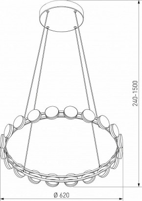 Подвесная люстра Eurosvet Tapioca 90332/20 черный в Троицке - troick.ok-mebel.com | фото 5