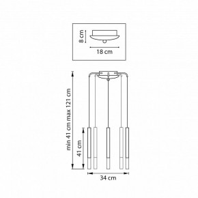 Подвесная люстра Lightstar Tubo L5T747147 в Троицке - troick.ok-mebel.com | фото 3