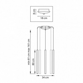 Подвесная люстра Lightstar Tubo L5T747437 в Троицке - troick.ok-mebel.com | фото 3