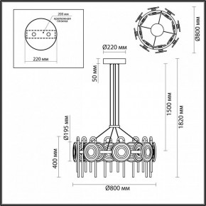 Подвесная люстра Odeon Light Magnet 5407/92L в Троицке - troick.ok-mebel.com | фото 6