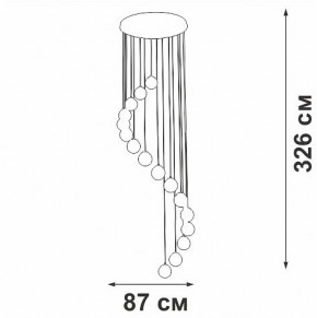 Подвесная люстра Vitaluce V2893 V2893-9/16S в Троицке - troick.ok-mebel.com | фото 4
