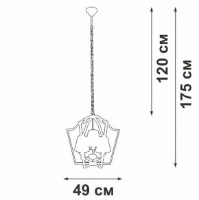 Подвесная люстра Vitaluce V4991 V4991-8/3 в Троицке - troick.ok-mebel.com | фото 3