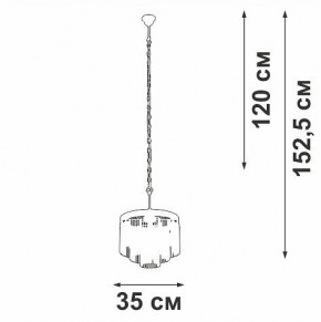 Подвесная люстра Vitaluce V53570 V53570-8/7 в Троицке - troick.ok-mebel.com | фото 4