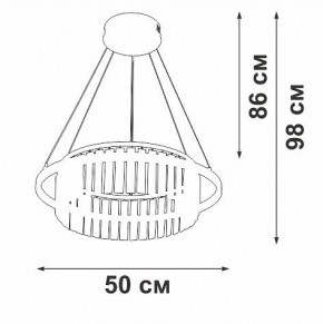 Подвесная люстра Vitaluce V54010 V54010-0/1S в Троицке - troick.ok-mebel.com | фото 6