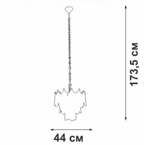 Подвесная люстра Vitaluce V58120 V58120-8/5 в Троицке - troick.ok-mebel.com | фото 3