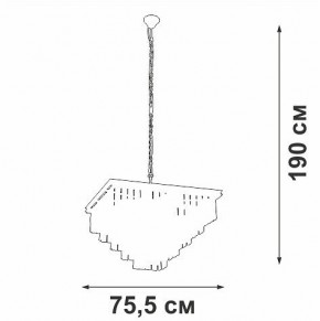 Подвесная люстра Vitaluce V5818 V5818-8/13 в Троицке - troick.ok-mebel.com | фото 5