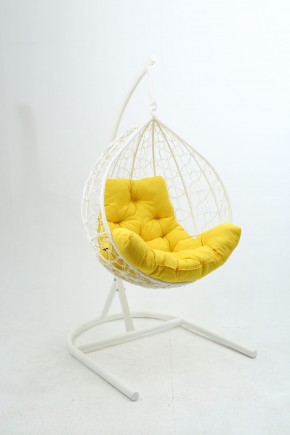 Подвесное кресло Бароло (белый/желтый) в Троицке - troick.ok-mebel.com | фото