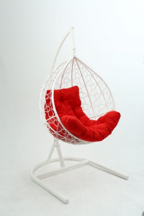Подвесное кресло Бароло (белый/красный) в Троицке - troick.ok-mebel.com | фото