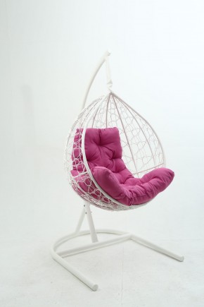 Подвесное кресло Бароло (белый/розовый) в Троицке - troick.ok-mebel.com | фото