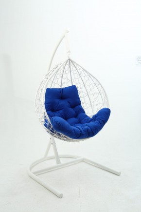 Подвесное кресло Бароло (белый/синий) в Троицке - troick.ok-mebel.com | фото