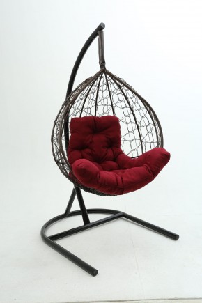 Подвесное кресло Бароло (коричневый/бордо) в Троицке - troick.ok-mebel.com | фото