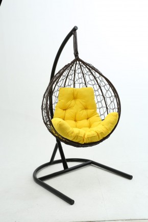 Подвесное кресло Бароло (коричневый/желтый) в Троицке - troick.ok-mebel.com | фото