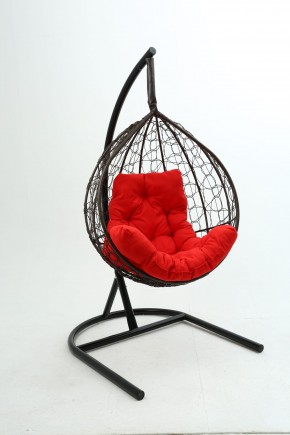 Подвесное кресло Бароло (коричневый/красный) в Троицке - troick.ok-mebel.com | фото