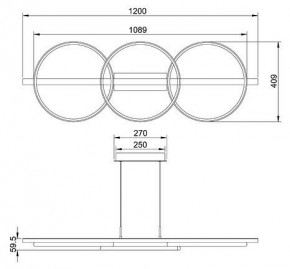 Подвесной светильник Arte Lamp Fluido A3913SP-24BK в Троицке - troick.ok-mebel.com | фото 3