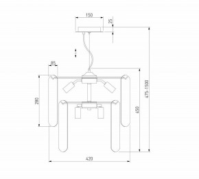 Подвесной светильник Eurosvet Claire 60170/8 золото Smart в Троицке - troick.ok-mebel.com | фото 5