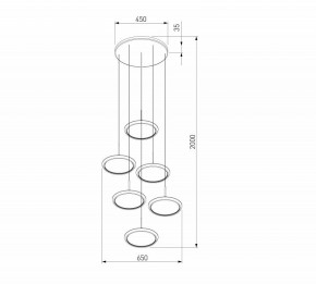 Подвесной светильник Eurosvet Crespella 90034/6 золото в Троицке - troick.ok-mebel.com | фото 5