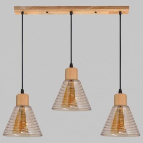 Подвесной светильник Imex MD.5870 MD.5870-3-P-WOOD+BK в Троицке - troick.ok-mebel.com | фото
