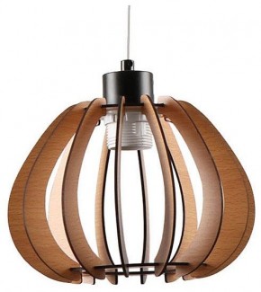 Подвесной светильник Imex MD.9012 MD.9012-1-P-BK+WOOD в Троицке - troick.ok-mebel.com | фото