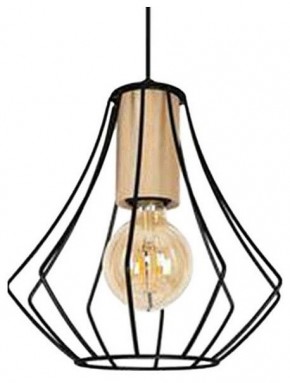 Подвесной светильник Imex MD.9050 MD.9050-1-P-BK+WOOD в Троицке - troick.ok-mebel.com | фото