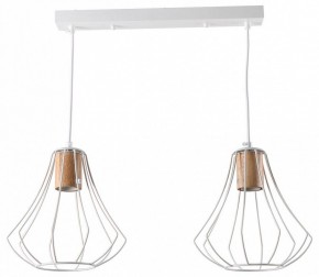 Подвесной светильник Imex MD.9052 MD.9052-2-P-WH+WOOD в Троицке - troick.ok-mebel.com | фото