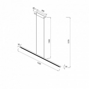 Подвесной светильник Mantra Lineal 8954 в Троицке - troick.ok-mebel.com | фото 3