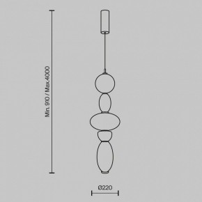 Подвесной светильник Maytoni Adore MOD297PL-L24BS3K1 в Троицке - troick.ok-mebel.com | фото 5