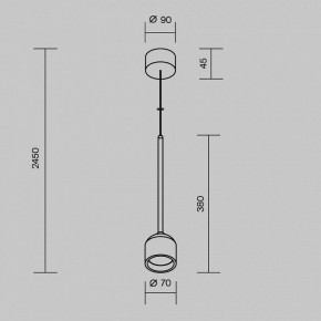 Подвесной светильник Maytoni Apex O491PL-L6B3K в Троицке - troick.ok-mebel.com | фото 7
