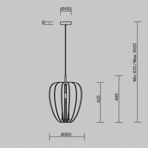 Подвесной светильник Maytoni Cambio MOD398PL-01GR в Троицке - troick.ok-mebel.com | фото 6