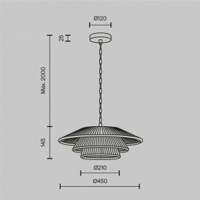 Подвесной светильник Maytoni Costa MOD394PL-01BS в Троицке - troick.ok-mebel.com | фото 5
