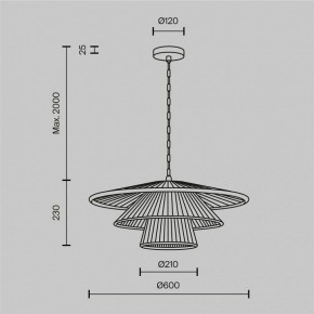 Подвесной светильник Maytoni Costa MOD394PL-01BS1 в Троицке - troick.ok-mebel.com | фото 5
