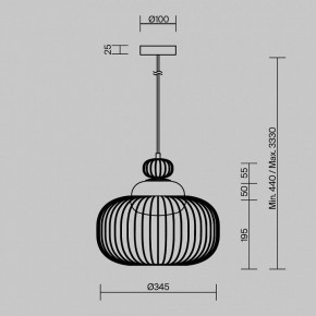 Подвесной светильник Maytoni Levitation MOD376PL-01G в Троицке - troick.ok-mebel.com | фото 5
