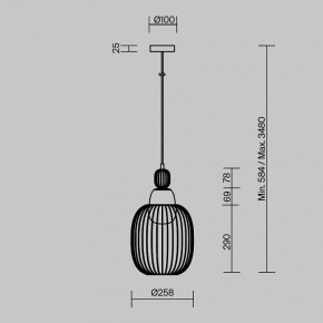 Подвесной светильник Maytoni Levitation MOD376PL-01G1 в Троицке - troick.ok-mebel.com | фото 5
