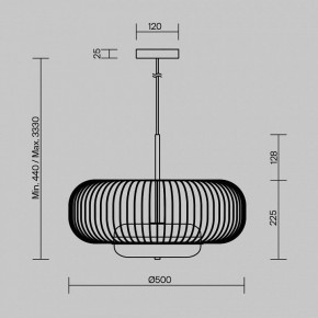 Подвесной светильник Maytoni Levitation MOD376PL-L30G3K в Троицке - troick.ok-mebel.com | фото 5