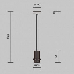Подвесной светильник Maytoni Pilastro MOD430PL-L5W3K в Троицке - troick.ok-mebel.com | фото 5