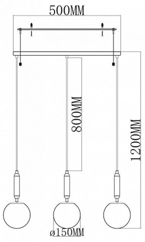 Подвесной светильник Moderli Scrumbel V11566-3P в Троицке - troick.ok-mebel.com | фото 2