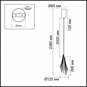 Подвесной светильник Odeon Light Afalina 5442/6LA в Троицке - troick.ok-mebel.com | фото 6