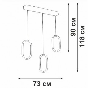 Подвесной светильник Vitaluce V3049 V3049-0/3S в Троицке - troick.ok-mebel.com | фото 4